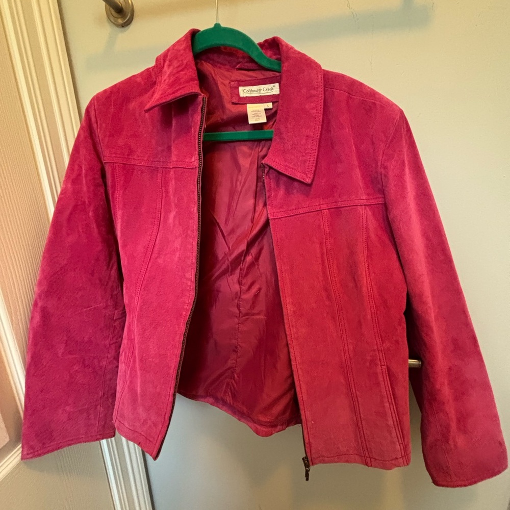 Coldwater Creek Pink Bomber Jacket